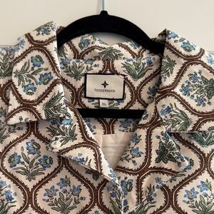 Tuckernuck Blue and Green Floral dress